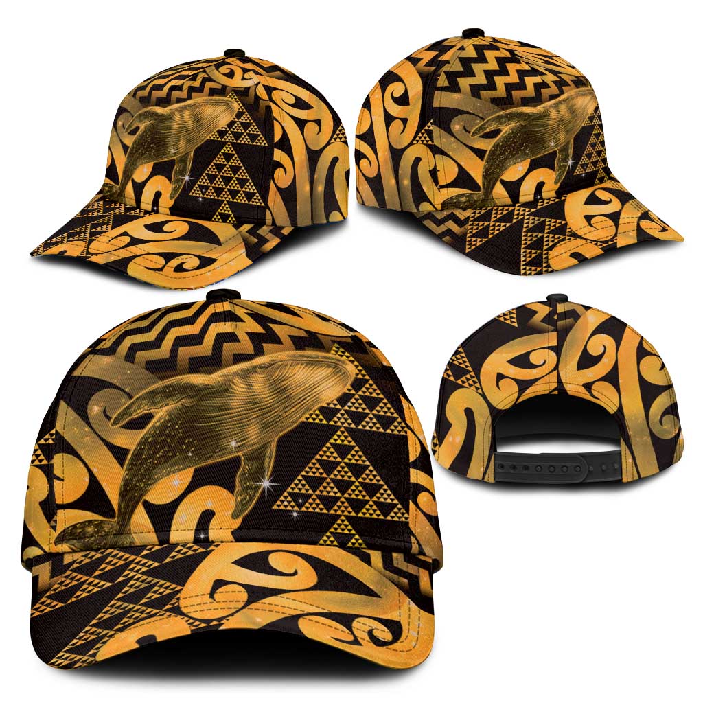 Humpback Whale Matariki New Zealand Classic Cap NZ Maori Paikea Poutama Luxury Gold