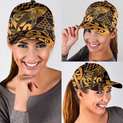 Humpback Whale Matariki New Zealand Classic Cap NZ Maori Paikea Poutama Luxury Gold