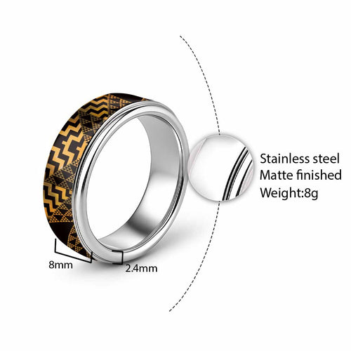 Humpback Whale Matariki New Zealand Classic Ring NZ Maori Paikea Poutama Luxury Gold
