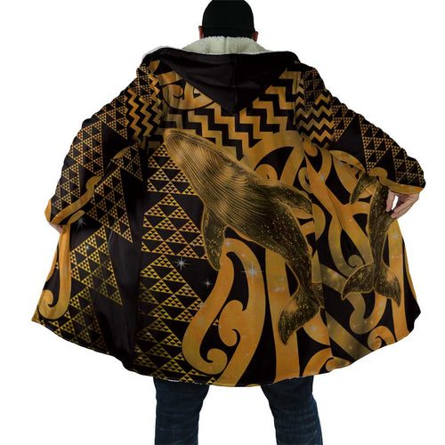 Humpback Whale Matariki New Zealand Cloak NZ Maori Paikea Poutama Luxury Gold