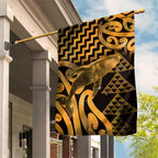 Humpback Whale Matariki New Zealand Garden Flag NZ Maori Paikea Poutama Luxury Gold