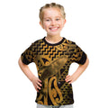 Humpback Whale Matariki New Zealand Kid T Shirt NZ Maori Paikea Poutama Luxury Gold