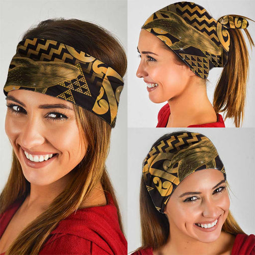 Humpback Whale Matariki New Zealand Neck Gaiter NZ Maori Paikea Poutama Luxury Gold