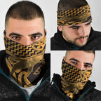 Humpback Whale Matariki New Zealand Neck Gaiter NZ Maori Paikea Poutama Luxury Gold