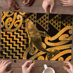 Humpback Whale Matariki New Zealand Puzzle NZ Maori Paikea Poutama Luxury Gold