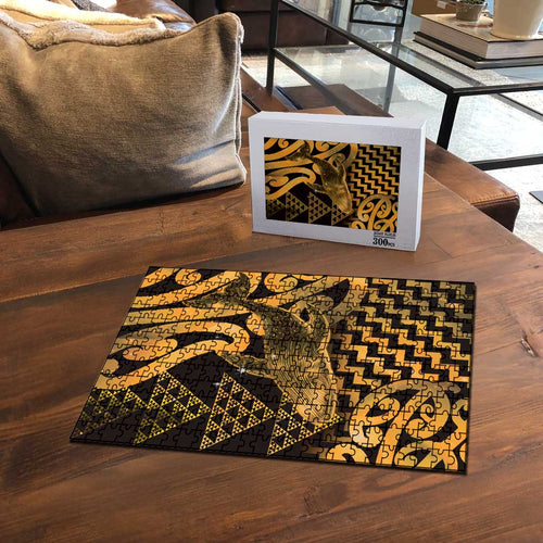 Humpback Whale Matariki New Zealand Puzzle NZ Maori Paikea Poutama Luxury Gold
