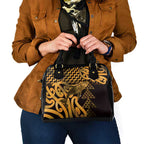 Humpback Whale Matariki New Zealand Shoulder Handbag NZ Maori Paikea Poutama Luxury Gold