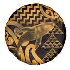 Humpback Whale Matariki New Zealand Spare Tire Cover NZ Maori Paikea Poutama Luxury Gold