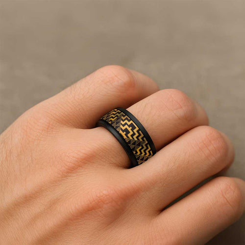 Humpback Whale Matariki New Zealand Spinner Ring NZ Maori Paikea Poutama Luxury Gold