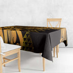 Humpback Whale Matariki New Zealand Tablecloth NZ Maori Paikea Poutama Luxury Gold