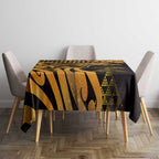 Humpback Whale Matariki New Zealand Tablecloth NZ Maori Paikea Poutama Luxury Gold