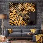 Humpback Whale Matariki New Zealand Tapestry NZ Maori Paikea Poutama Luxury Gold