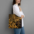 Humpback Whale Matariki New Zealand Tote Bag NZ Maori Paikea Poutama Luxury Gold