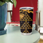 Humpback Whale Matariki New Zealand Tumbler Cup NZ Maori Paikea Poutama Luxury Gold