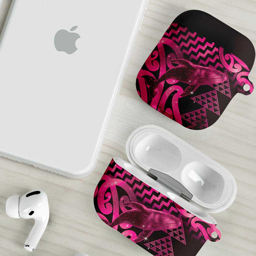 Humpback Whale Matariki New Zealand AirPods Case NZ Maori Paikea Poutama Luxury Pink