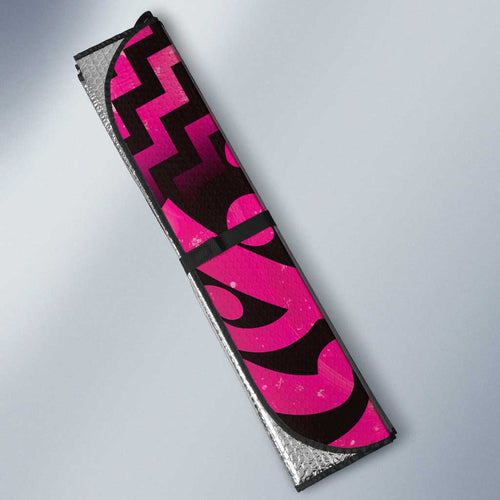Humpback Whale Matariki New Zealand Auto Sun Shade NZ Maori Paikea Poutama Luxury Pink