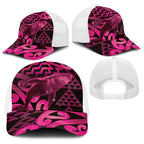Humpback Whale Matariki New Zealand Baseball Net Cap NZ Maori Paikea Poutama Luxury Pink