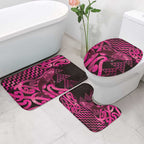 Humpback Whale Matariki New Zealand Bathroom Set NZ Maori Paikea Poutama Luxury Pink