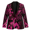 Humpback Whale Matariki New Zealand Blazer NZ Maori Paikea Poutama Luxury Pink