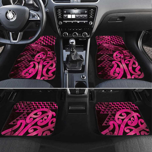 Humpback Whale Matariki New Zealand Car Mats NZ Maori Paikea Poutama Luxury Pink