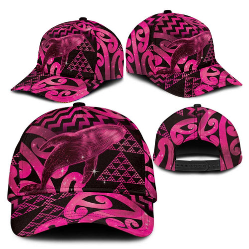 Humpback Whale Matariki New Zealand Classic Cap NZ Maori Paikea Poutama Luxury Pink