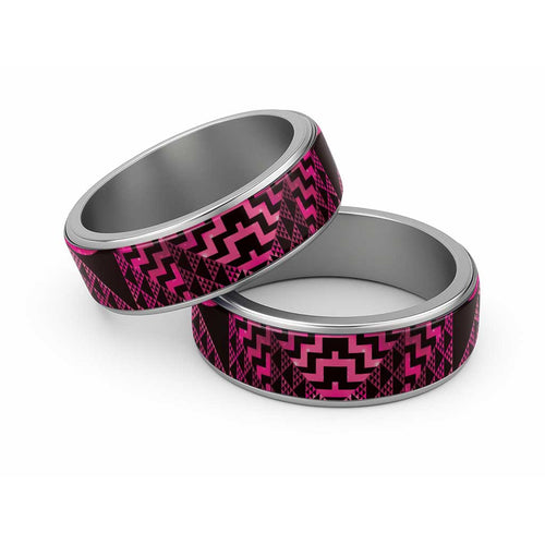 Humpback Whale Matariki New Zealand Classic Ring NZ Maori Paikea Poutama Luxury Pink