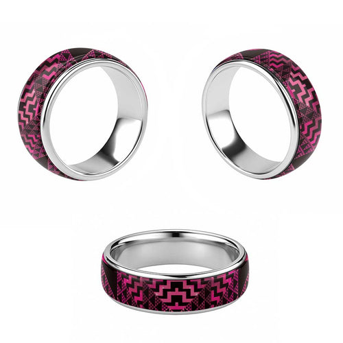 Humpback Whale Matariki New Zealand Classic Ring NZ Maori Paikea Poutama Luxury Pink
