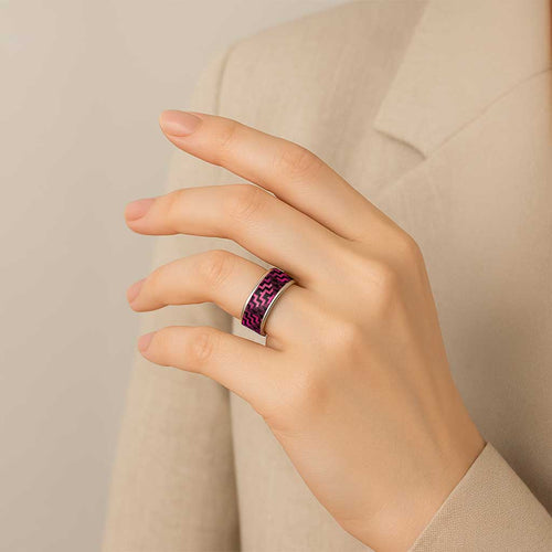 Humpback Whale Matariki New Zealand Classic Ring NZ Maori Paikea Poutama Luxury Pink