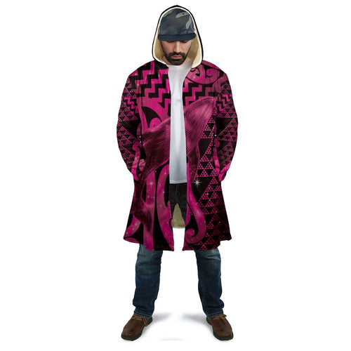 Humpback Whale Matariki New Zealand Cloak NZ Maori Paikea Poutama Luxury Pink