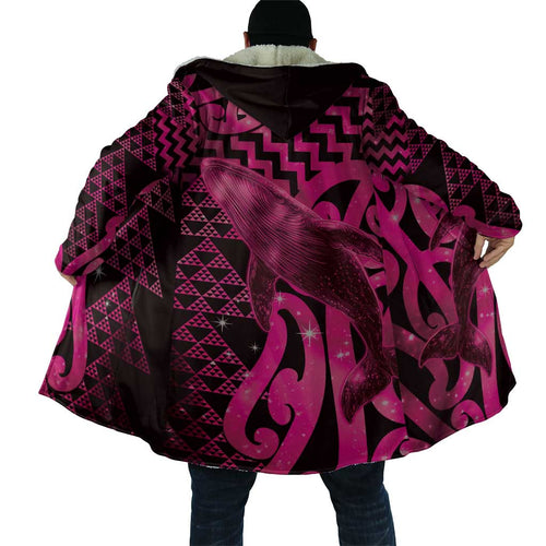 Humpback Whale Matariki New Zealand Cloak NZ Maori Paikea Poutama Luxury Pink