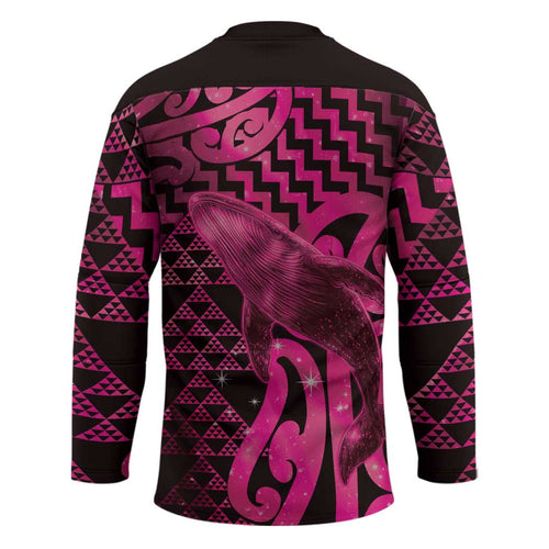 Humpback Whale Matariki New Zealand Hockey Jersey NZ Maori Paikea Poutama Luxury Pink