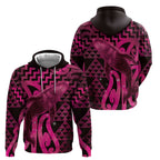 Humpback Whale Matariki New Zealand Hoodie NZ Maori Paikea Poutama Luxury Pink