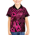 Humpback Whale Matariki New Zealand Kid Hawaiian Shirt NZ Maori Paikea Poutama Luxury Pink
