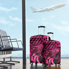 Humpback Whale Matariki New Zealand Luggage Cover NZ Maori Paikea Poutama Luxury Pink