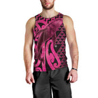 Humpback Whale Matariki New Zealand Men Tank Top NZ Maori Paikea Poutama Luxury Pink