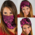 Humpback Whale Matariki New Zealand Neck Gaiter NZ Maori Paikea Poutama Luxury Pink