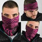 Humpback Whale Matariki New Zealand Neck Gaiter NZ Maori Paikea Poutama Luxury Pink
