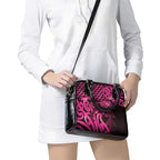 Humpback Whale Matariki New Zealand Shoulder Handbag NZ Maori Paikea Poutama Luxury Pink