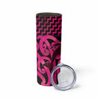 Humpback Whale Matariki New Zealand Skinny Tumbler NZ Maori Paikea Poutama Luxury Pink