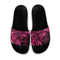 Humpback Whale Matariki New Zealand Slide Sandals NZ Maori Paikea Poutama Luxury Pink