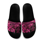 Humpback Whale Matariki New Zealand Slide Sandals NZ Maori Paikea Poutama Luxury Pink