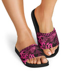 Humpback Whale Matariki New Zealand Slide Sandals NZ Maori Paikea Poutama Luxury Pink