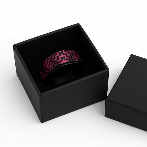 Humpback Whale Matariki New Zealand Spinner Ring NZ Maori Paikea Poutama Luxury Pink