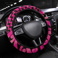 Humpback Whale Matariki New Zealand Steering Wheel Cover NZ Maori Paikea Poutama Luxury Pink