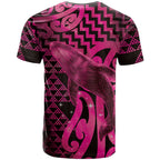 Humpback Whale Matariki New Zealand T Shirt NZ Maori Paikea Poutama Luxury Pink