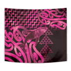 Humpback Whale Matariki New Zealand Tapestry NZ Maori Paikea Poutama Luxury Pink