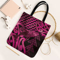 Humpback Whale Matariki New Zealand Tote Bag NZ Maori Paikea Poutama Luxury Pink