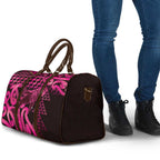 Humpback Whale Matariki New Zealand Travel Bag NZ Maori Paikea Poutama Luxury Pink