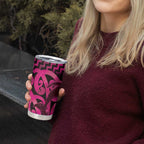 Humpback Whale Matariki New Zealand Tumbler Cup NZ Maori Paikea Poutama Luxury Pink