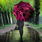 Humpback Whale Matariki New Zealand Umbrella NZ Maori Paikea Poutama Luxury Pink